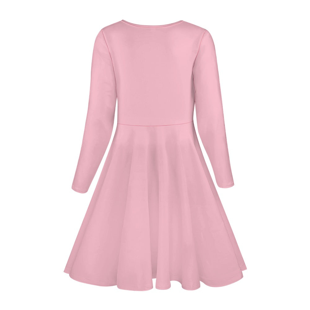 Girls' long sleeve dress
