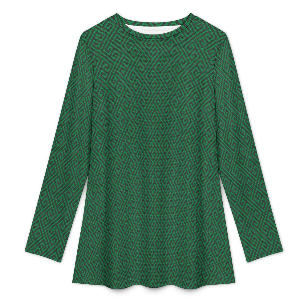 Kachin Maka round neck long sleeved shirt