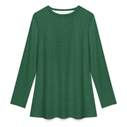 Kachin Maka round neck long sleeved shirt