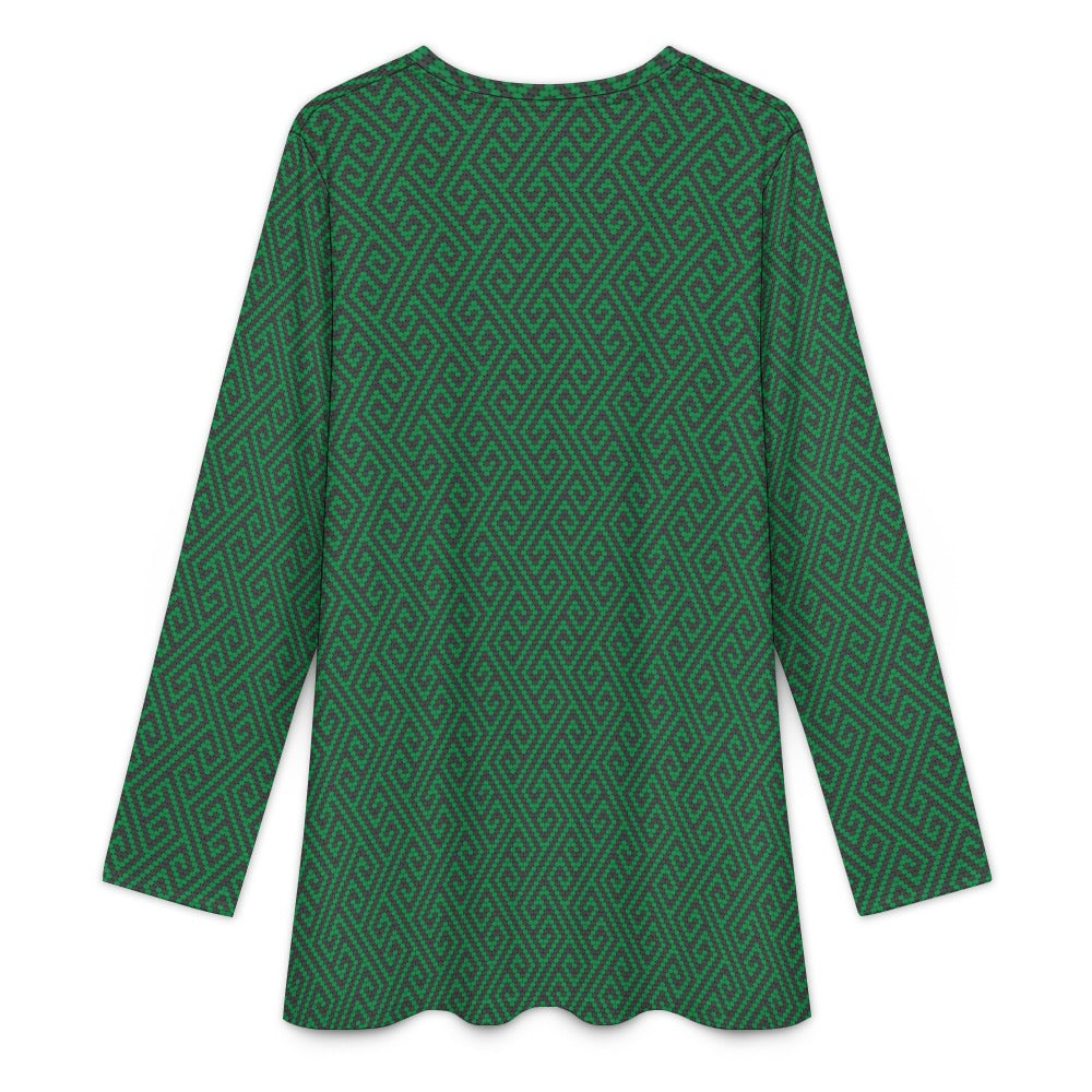 Kachin Maka round neck long sleeved shirt