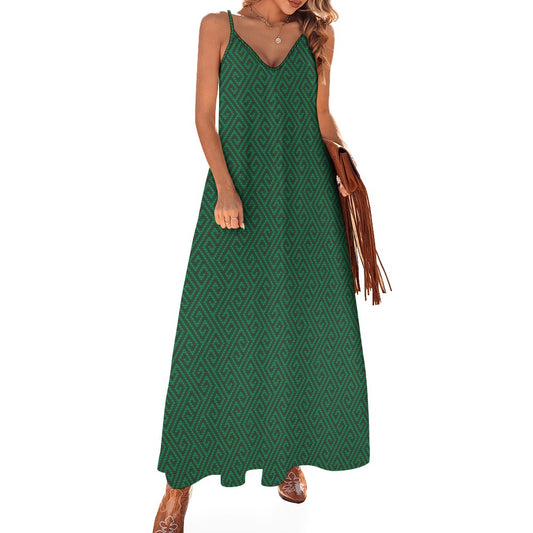 Kachin Design Sling Ankle Long Dress