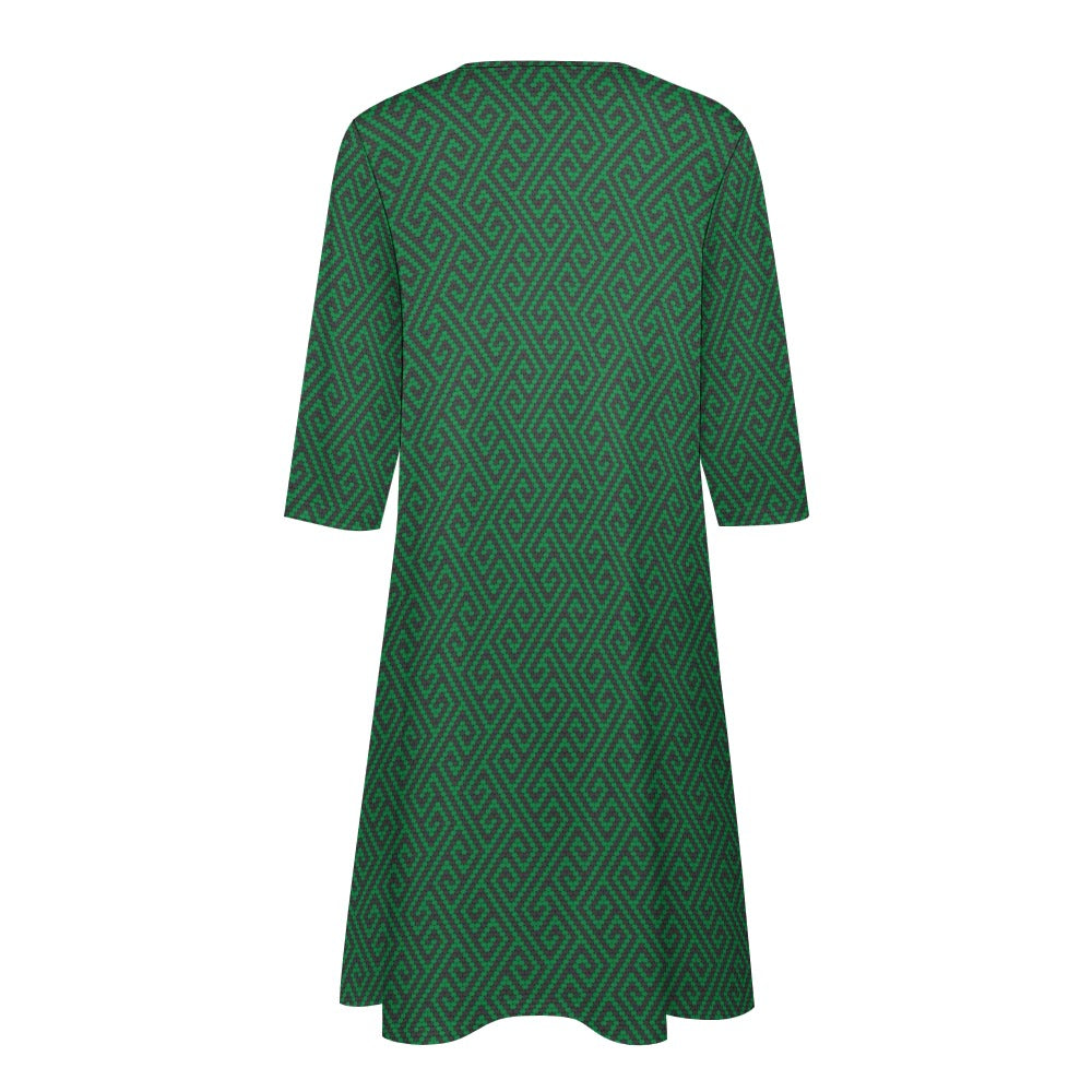 7-point sleeve dress