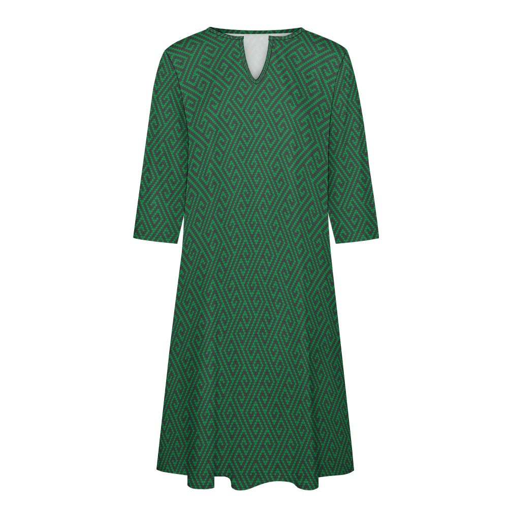 7-point sleeve dress